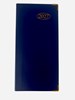 2027 Slim Week To View PVC Leather Effect Diary with Metal Corners - Blue