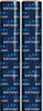 6m Happy Birthday Gift Wrapping Paper Roll - 2x3m - Blue with Silver Writing