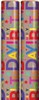 6m Gift Wrapping Paper Roll - 2x3m Brown with Multicoloured Happy Birthday