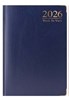 2026 A5 Week To View Hardback Diary with Metal Corners & Ribbon Marker - Blue