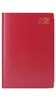 2026 A4 Week To View Padded Hardback Desk Diary with Metal Corners - Red
