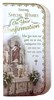 Confirmation Day Card - Church Alter with Flowers and Gold Foil 8.75x4"