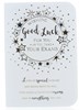 Good Luck For Your Exams Greetings Card - Stars with Gold Foil  7.5" x 5.25"