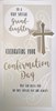 Granddaughter Confirmation Day Card - Gold Foil Cross 8.75x4"