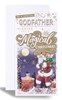Godfather Christmas Card - Santa on Roof with Gold Foil 9x4.75"