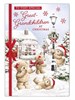 Great Grandchildren Christmas Card - Santa Bears Snowball Fight Foil 7.5x5.25