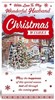 Husband Christmas Card - Decorated House in Snow with Red Foil 9x4.75"
