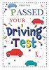 Passed Your Driving Test Greetings Card - Cars L Plates Stars & Foil 7.75"x5.25"
