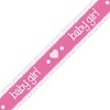 New Baby Pink & Silver Foil Party Banner - It's a Girl - Baby Girl