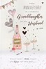 ICG Granddaughter & Husband Wedding Anniversary Card - Champagne 9x6"