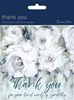 Pack Of 6 Thank You For Your Sympathy Cards & Envelopes - Floral Abstract