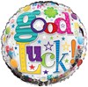 Round 18" Good Luck Foil Helium Balloon (Not Inflated) - Bright Writing Stars