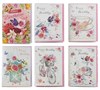 6 x Handmade Birthday Cards Assorted Multipack Female Designs 7.75x5.25"