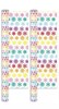 8m (2x4m) Modern Christmas Gift Wrapping Paper Roll White Coloured Snowflakes