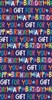 Money Wallet Gift Card & Envelope - Blue with Multicolour Happy Birthday 7x3.5"