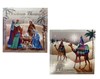 Pack of 12 Religious Square Christmas Cards - Three Kings Nativity Blessings