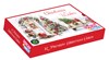 Box of 12 Large Christmas Cards - Xmas Tree Outside House with White Door Foil