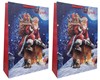 Set of 2 Super Jumbo Christmas Bags Santa Sacks 28x19" Traditional Santa