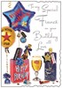 Jonny Javelin Fiancé Birthday Card - Beer Presents Balloons & Foil 9x6.25"