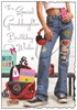 Jonny Javelin Granddaughter Birthday Card - Teenager Rucksack & Phone 9x6.25"