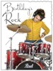 Jonny Javelin Birthday Card - Boy and Drum Kit with Silver Foil 7.25x5.5"