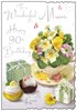 Mum 90th Birthday Card - Cupcake and Flowers in Teacup with Glitter Foil 9x6.25"