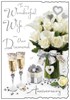 Jonny Javelin Wife Diamond 60th Wedding Anniversary Card - Roses Champagne 9x6"