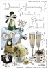 Husband Diamond 60th Wedding Anniversary Card - Champagne Bucket 9x6.25"
