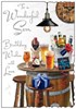 Jonny Javelin Son Birthday Card - Beer Barrel Table with Silver Foil 9x6.25"