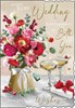 Jonny Javelin Ruby 40th Wedding Anniversary Card - Champagne & Flowers 9x6.25"