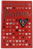 Partner Valentine's Day Card & Envelope - Silver Glitter & Foil Hearts 9x6"