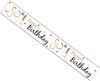 Age 80 Unisex Silver & Gold Foil Party Banner - Happy 80th Birthday