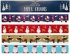 Pack 36 Christmas Paper Chains Decorations 4 Designs - Santa Snowman Dog 8ft