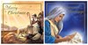 Pack of 12 Religious Square Christmas Cards with Gold Foil - Mary and Joseph