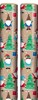 8m (2x4m) Modern Christmas Gift Wrapping Paper Roll - Bearded Gnome Gonk Trees