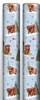 8m (2x4m) Modern Christmas Gift Wrapping Paper Roll - Blue with Highland Cow
