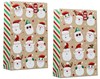Set of 2 Super Jumbo Christmas Bags Santa Sacks 27.5x17.5" Santa Faces