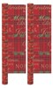 8m (2x4m) Traditional Gift Wrapping Paper Hogmanay Tartan - Red Green Gold Text