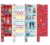 16m (4x4m) Modern Contemporary Christmas Gift Wrapping Paper Roll - Mixed