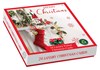 Box of 24 Scenic Foiled Christmas Cards - 2 Designs - Stocking & Xmas Tree