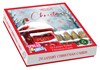 Box of 24 Scenic Christmas Cards - 2 Designs - Post Box and Robin with Red Foil