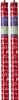 6m (2x3m) Gift Wrapping Paper Roll - Metallic Effect Red Gold Merry Christmas