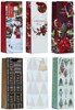 Set of 6 Christmas Wine Bottle Gift Bags with Tags - Mixed Christmas Design