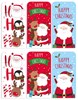 Pack Of 6 Christmas Money Wallet Gift Cards & Envelopes - Cute Santa Snowman