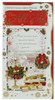 From All Of Us Christmas Card - Xmas candelabra Crackers & Foil 9" x 4.75"