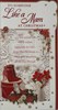 Like A Mam Christmas Card - Red Heels and Flowers with Red and Gold Foil 9x4.75"