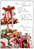 Jonny Javelin Sister & Partner Christmas Card - Mulled Wine Mince Pies 9"x6.25"