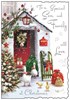 Jonny Javelin Son & Family Christmas Card - Ducks Outside House Foil 9x6.25"