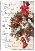 Jonny Javelin Son & Daughter-in-Law Christmas Card - Doves on Wreath 9x6.25"