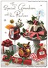 Jonny Javelin Grandson & Partner Christmas Card - Mulled Wine Pudding 9x6.25"